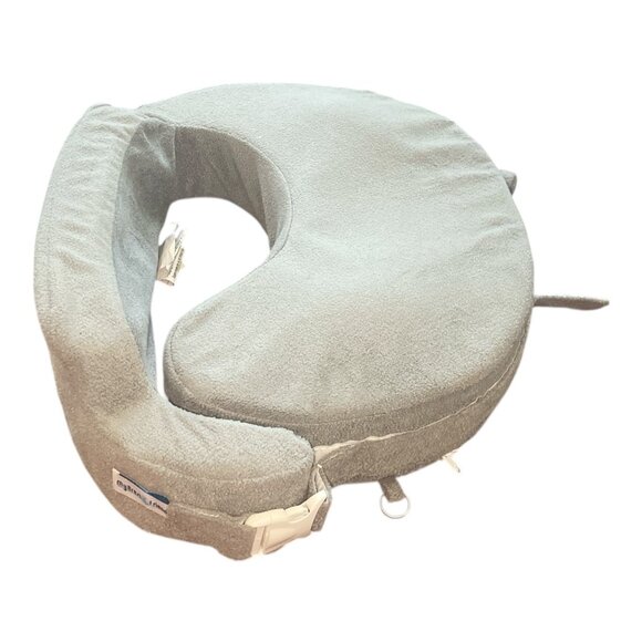 My Brest Friend Nursing Pillow for Breastfeeding, Gray Slipcover, Adjustable - Picture 4 of 11
